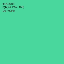 #4AD79E - De York Color Image